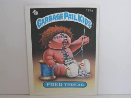 174a FRED Thread 1986 Topps Garbage Pail Kids Card